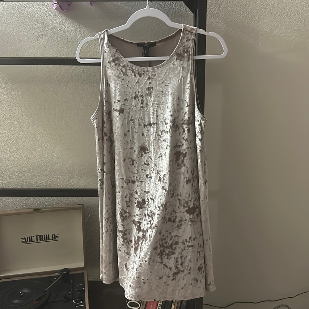 Rose Gold Velvet Dress Medium